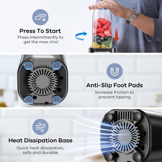 900W mini smoothie mixér Ganiza | Aukro.cz