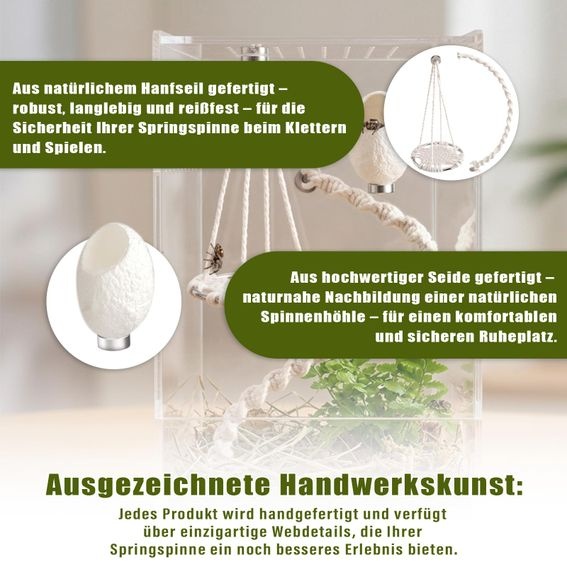 3dílná sada magnetického příslušenství pro skákající pavouky, příslušenství pro pavoučí stanoviště,