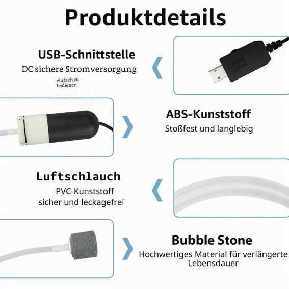 Mini USB vzduchovací pumpa  Synkris