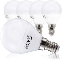 B.K.Licht - Sada 5 LED žárovek - E14 LED teplá bílá -…
