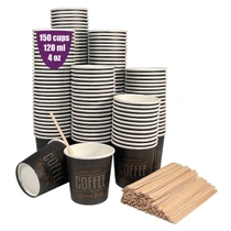 GoBeTree 150 jednorázových kartonových espresso šálků 120…