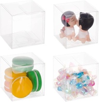 BENECREAT 50KS 7x7x7cm Čiré kostky Svatební bonboniéry PVC…