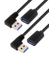 BRIEFCEC kabel USB adaptéru, úhlová zástrčka USB 90 stupňů…