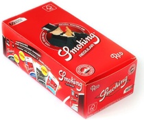 Zigarettenpapier Display Smoking No. 8 Red (50x60 Bl)