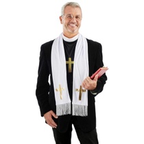 Zábavná sada kostýmů pro dospělého anglikánského kněze v…
