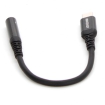 Adaptér Makeázy USB-C na 3,5 mm jack čierny