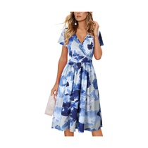 Dámské letní šaty Ouges modrobílé 2XL