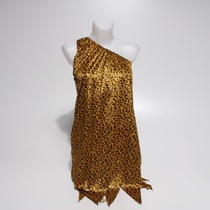 Dámské šaty Zlaté s tygřím vzorem S