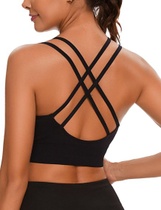Športová podprsenka s ľavákom Push Up Cross Back Design…