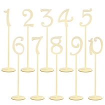 NUOLUX 1-10 Wooden Table Numbers Dřevěný Shape Table…