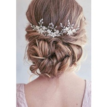 Unicra stříbrná svatební květina jehlice do vlasů Svatební…