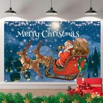Vánoční banner, velký zelený vánoční banner dekorace,…