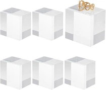 OLYCRAFT 6 ks čirých akrylových kostek 4x4x3cm čtvercových…