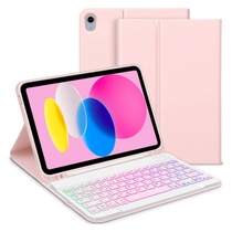 Obal s klávesnicou GOOJODOQ pre iPad 10. pink