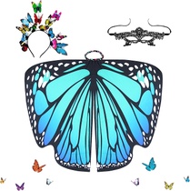 Dámský kostým motýla JQMAO modrý
