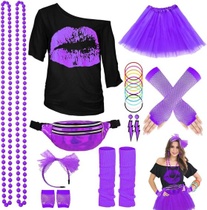 outfit 80.let dámská souprava,tričko,tutu,taška na…