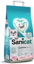 Sanicat – bílá shlukující kočičí podestýlka – vůně…