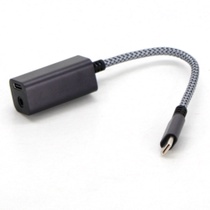 Adaptér ESR 2 v 1 sivý USB-C