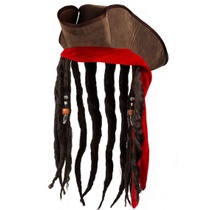 Boland 81938 - Pirate Dirty Jack klobouk s umělým vlasem na…