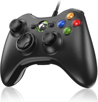 Ovladač Diswoe pro Xbox 360, PC, černý