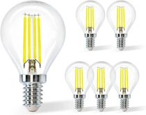 Vláknová LED žárovka Aigostar E14 studené světlo 6500K, 4W…