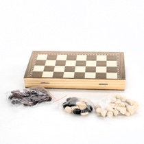 Šachy Garosa 3 v 1 dřevěné