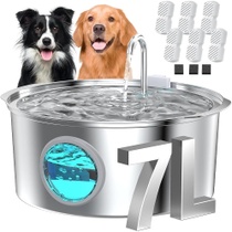 Fontána na vodu GROOKPET 6filtrů+3houby 7l