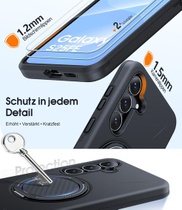 Pouzdro AOUIA pro Samsung Galaxy S25 FE s tvrzeným sklem (2…