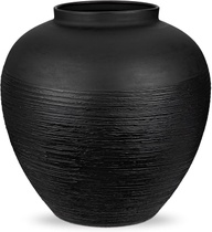 Váza Briful kovová černá 29 cm