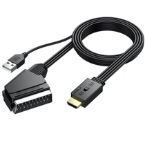 AUTOUTLET Prevodník SCART na HDMI, adaptér 1080P SCART na…