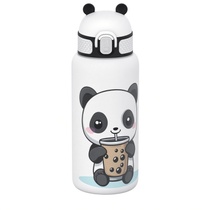 Termohrnek pro děti s brčkem, 550 ml, 22 cm, bílý - N