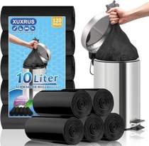 Pytle na odpadky XUXRUS, 10 l, 120 kusů, malé černé pytle…