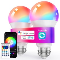Chytrá žárovka Auxmir E27, stmívatelná LED lampa s 16…