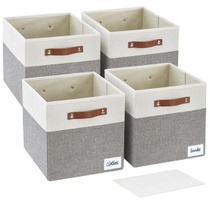 Úložný box Bagnizer látkový s PU úchytmi 4ks