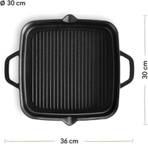 Grilovací pánev Burnhard litinová 30 cm