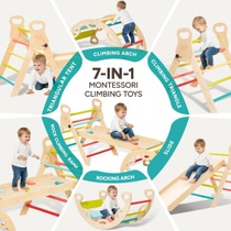Lezecký trojúhelník Giant Bean 5 v 1 Montessori s lezeckým…