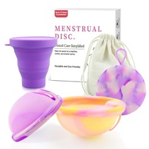 Sada menstruačních disků, opakovaně použitelná sada…