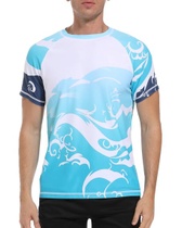 Pánské plavecké tričko VAYAGER Rash Guard UPF 50+ s krátkým…