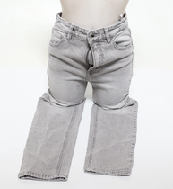 Dámské džíny PULL&BEAR šedé vel. 36 EUR