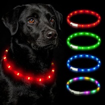 HOTUT LED obojok pre psov, dobíjací cez USB, vodotesný s 3…