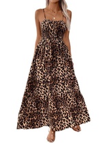 SweatyRocks letní šaty dámské elegantní leopardí potisk…