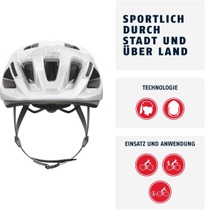 Cyklistická helma ABUS Aduro 3.0 LED - Sportovní městská…