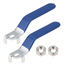 2 kusy čtvrtotáčkové páky 10 x 6 mm s maticemi M10 pro…