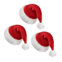Plyšové čepice Santa Clause AIHANCH 3 ks