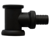 Adaptér sifonu s T-kusem | Matná černá | 1 1/4 x 56 mm Ø 32…