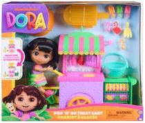 Dora, vozík Pop 'N' Go s 15 dílky, transformační vozík a…
