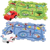 Autíčko Závodní dráha Autíčko DIY Puzzle Dráha pro děti…
