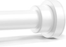 Tyč na záclony bez vŕtania, biela, 79-160 cm, Ø22 mm,…