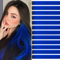 12 kusů 55cm safírově modré sponky na jednotlivé prameny,…