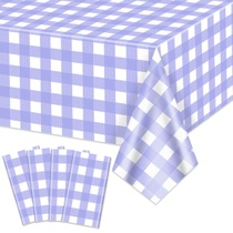 Ubrusy gingham, fialovo-bílý kostkovaný, 220 x 130 cm,…